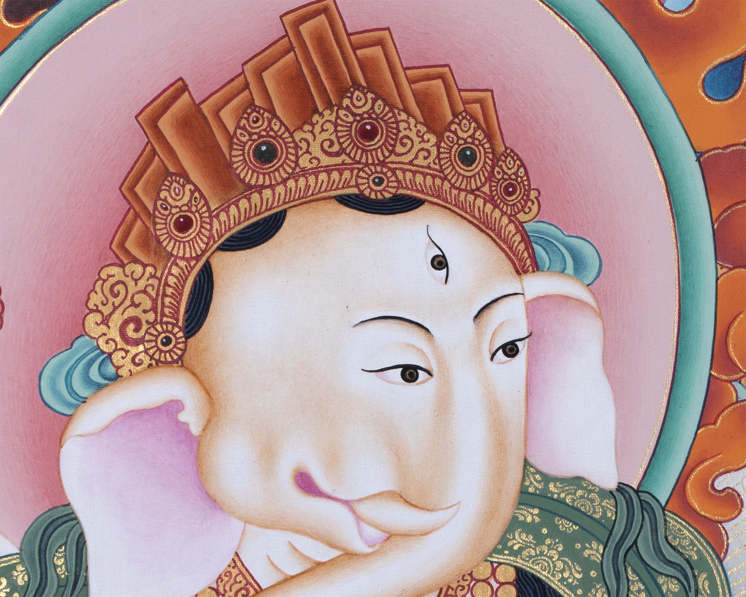 Ganesh Prints | Digital Thangka Prints | Wall Decors