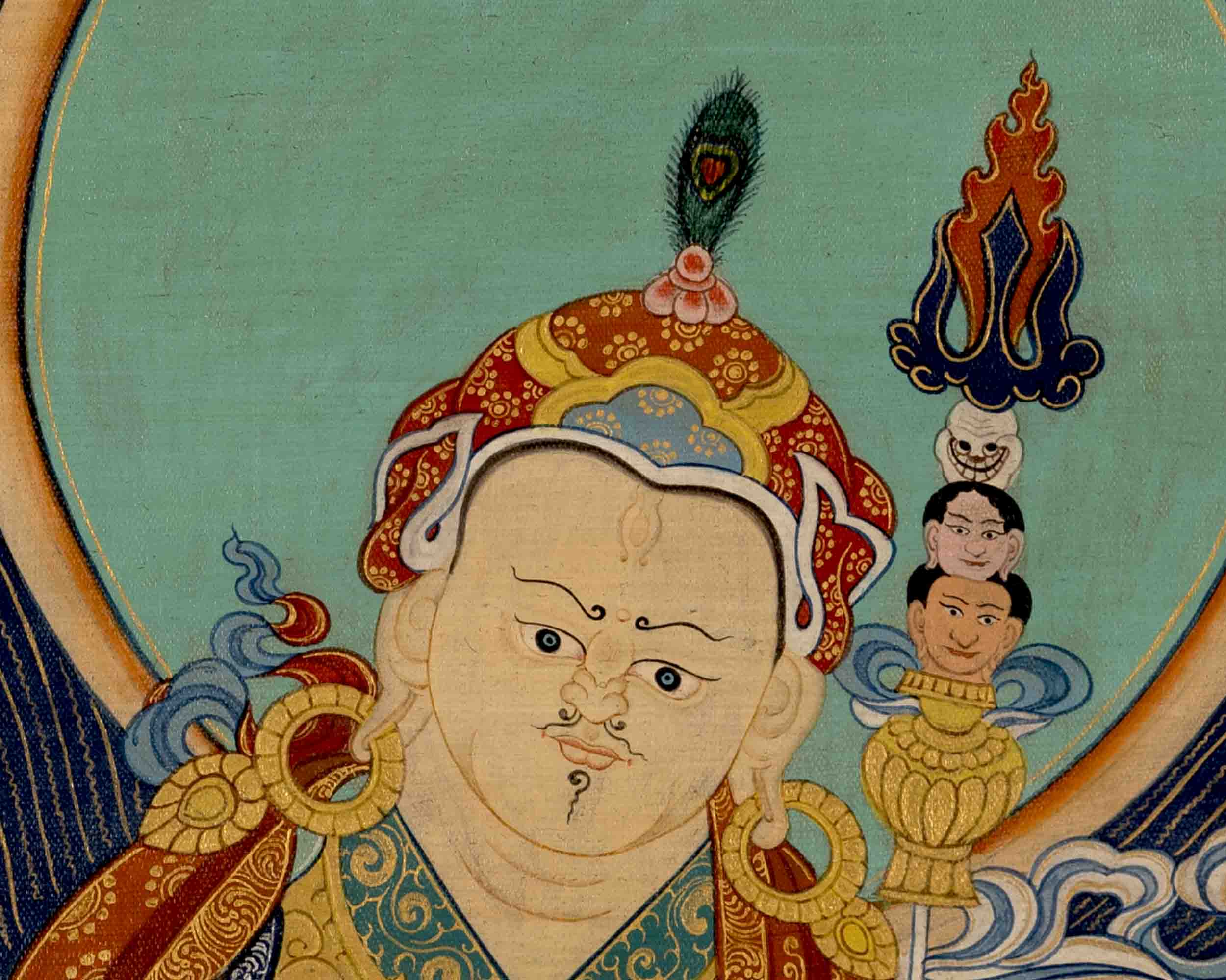 Guru Rinpoche Padmasambhava | Buddhist Thangka Art | Wall Decors
