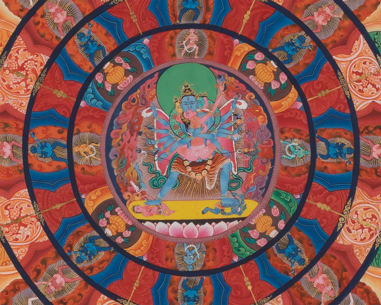 Chakrasamvara Mandala Prints | Newari Style Painted Art