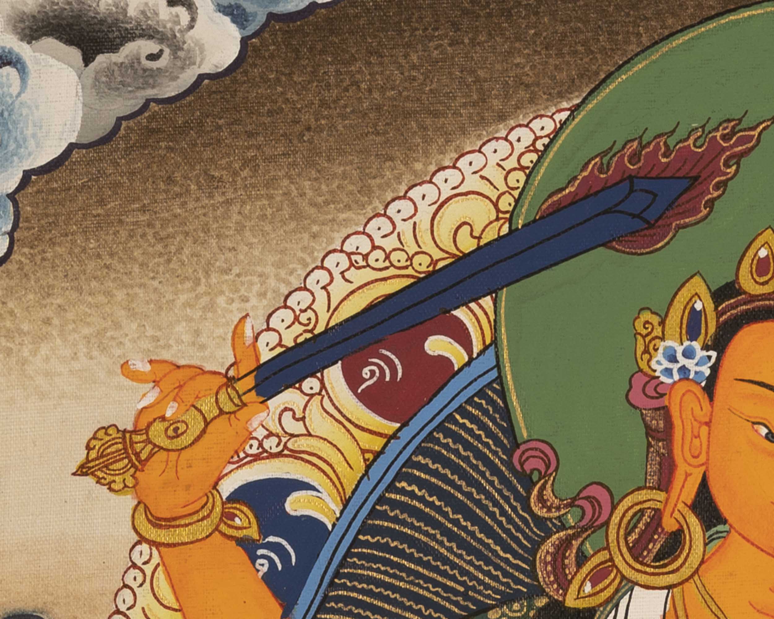 Manjushri Deity Thangka | Wall Hanging Decors
