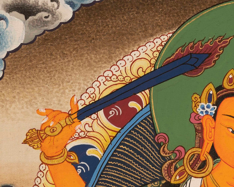 Manjushri Deity Thangka | Wall Hanging Decors