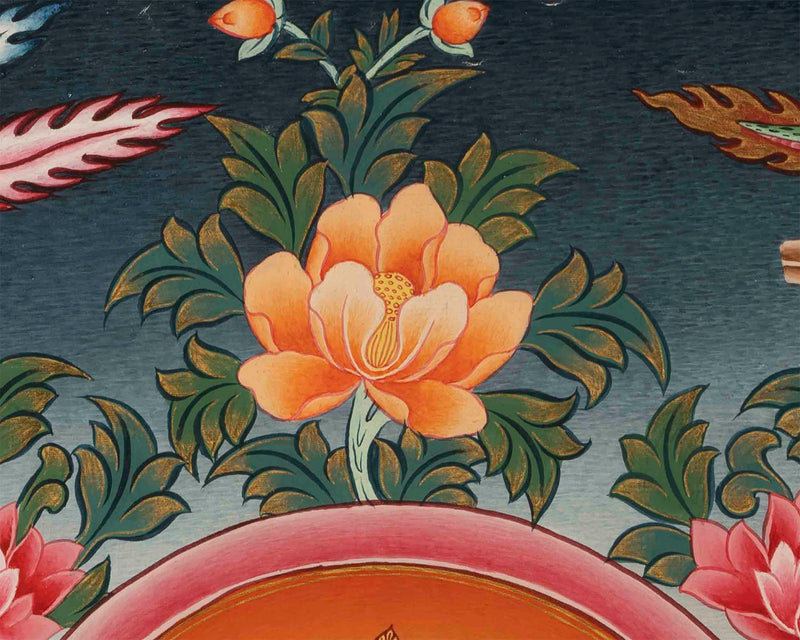 Chenresig Bodhisattva Thangka | Original Hand Painted Arya Bodhisattva Art
