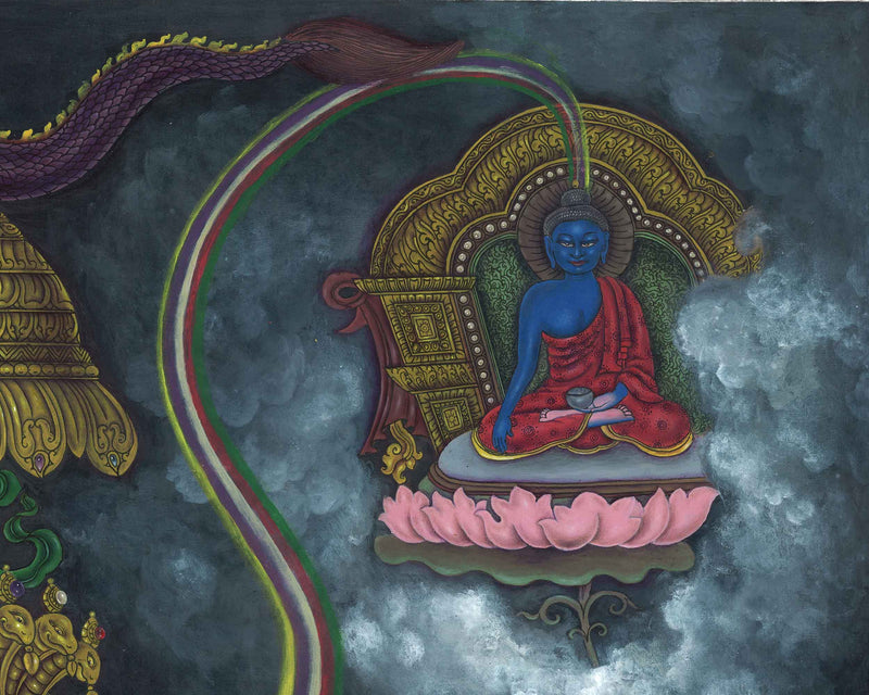 Tibetan Buddhism Vajrapani Thangka Print | Wall Hanging Decors