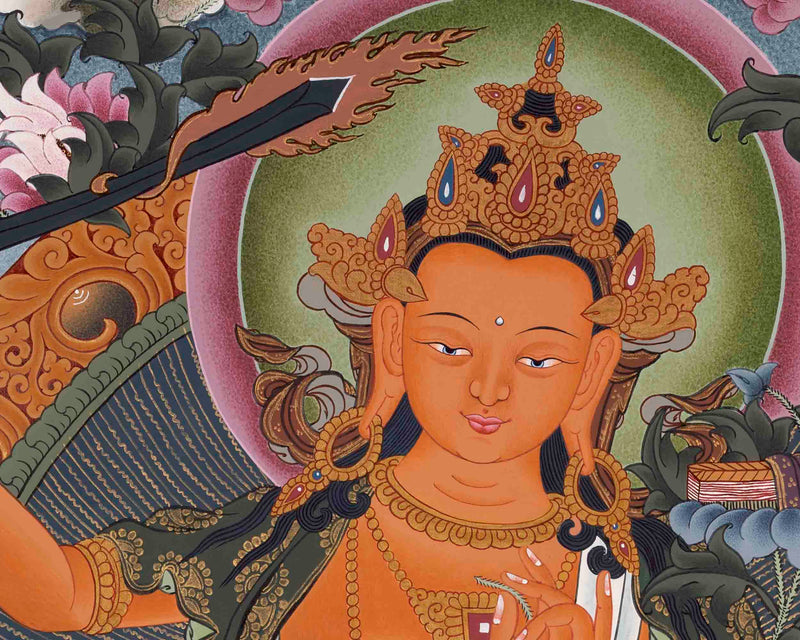 Bodhisattva Manjushree Thangka | Art Painting