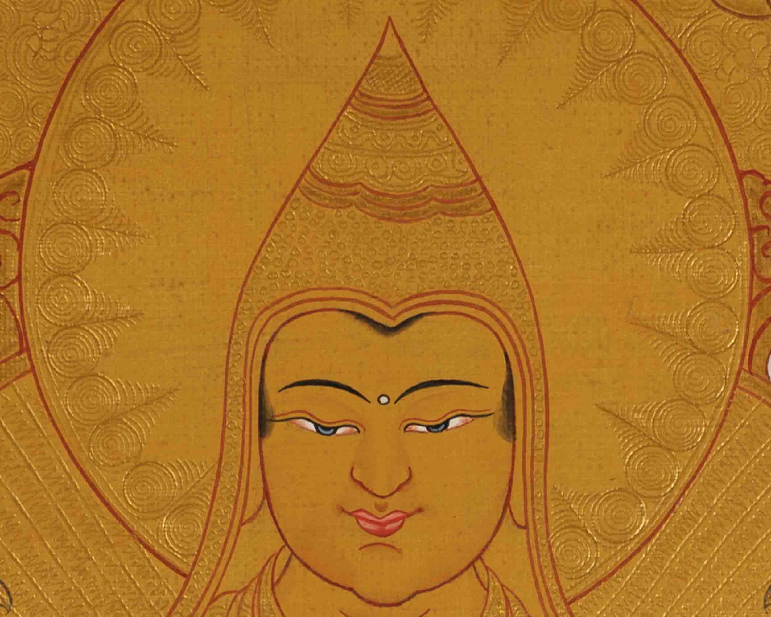 Tsongkhapa Thangka | Tibetan Buddhist Artwork | Wall Decors