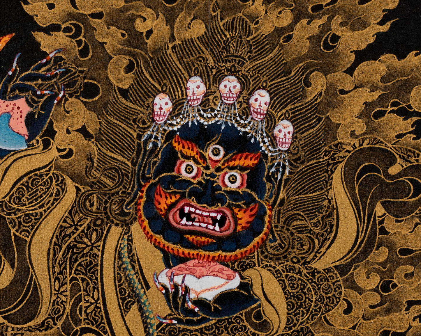 Kagyu Mahakala Bernagchen | Tibetan Thangka