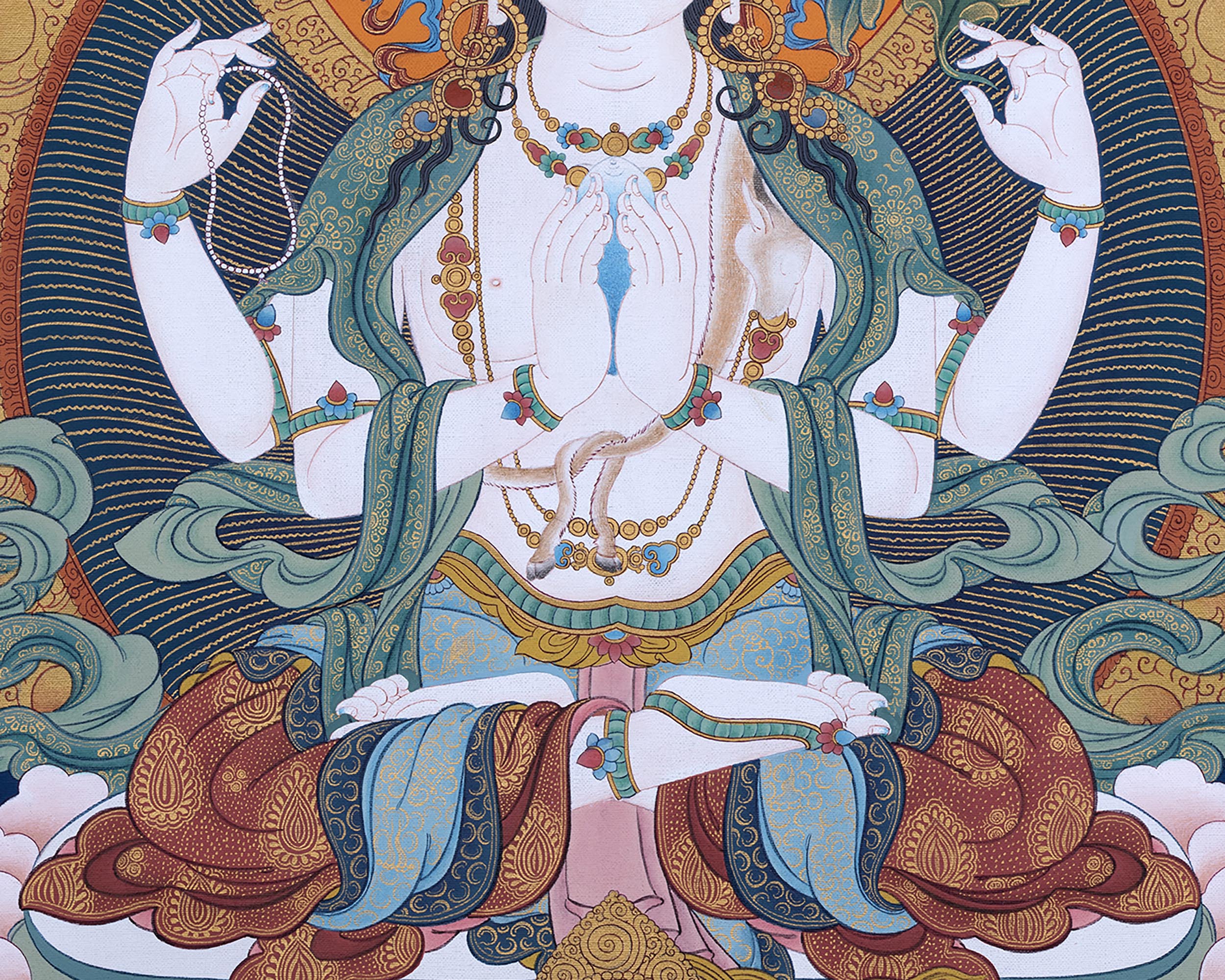 Four Armed Avalokiteshvara Print | High Quality Chenrezig Art