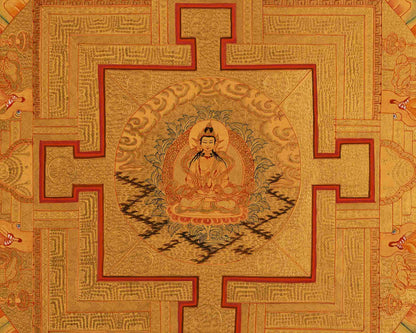 Vajrasattva Mandala Thangka | Buddhist Gift Ideas