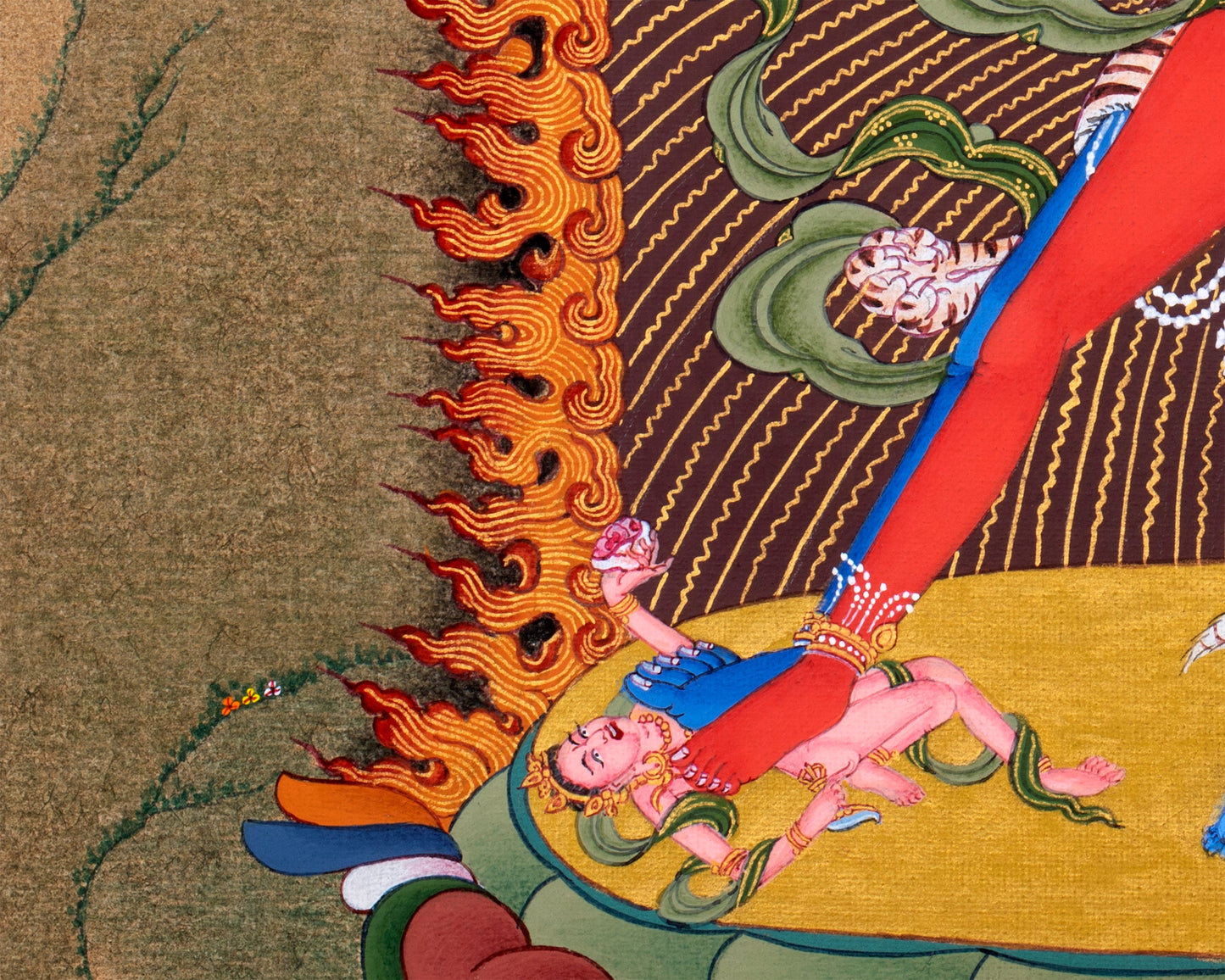 2 armed Chakrasamvara-Vajravarahi, Yab Yum, Tibetan Thangka