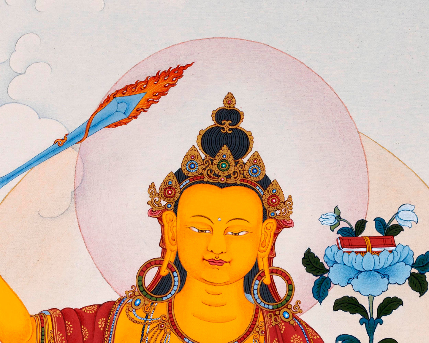 Manjushri Thangka | Tibetan Deity Art