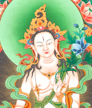 White Tara Print | Digital Paintings | Wall Decor