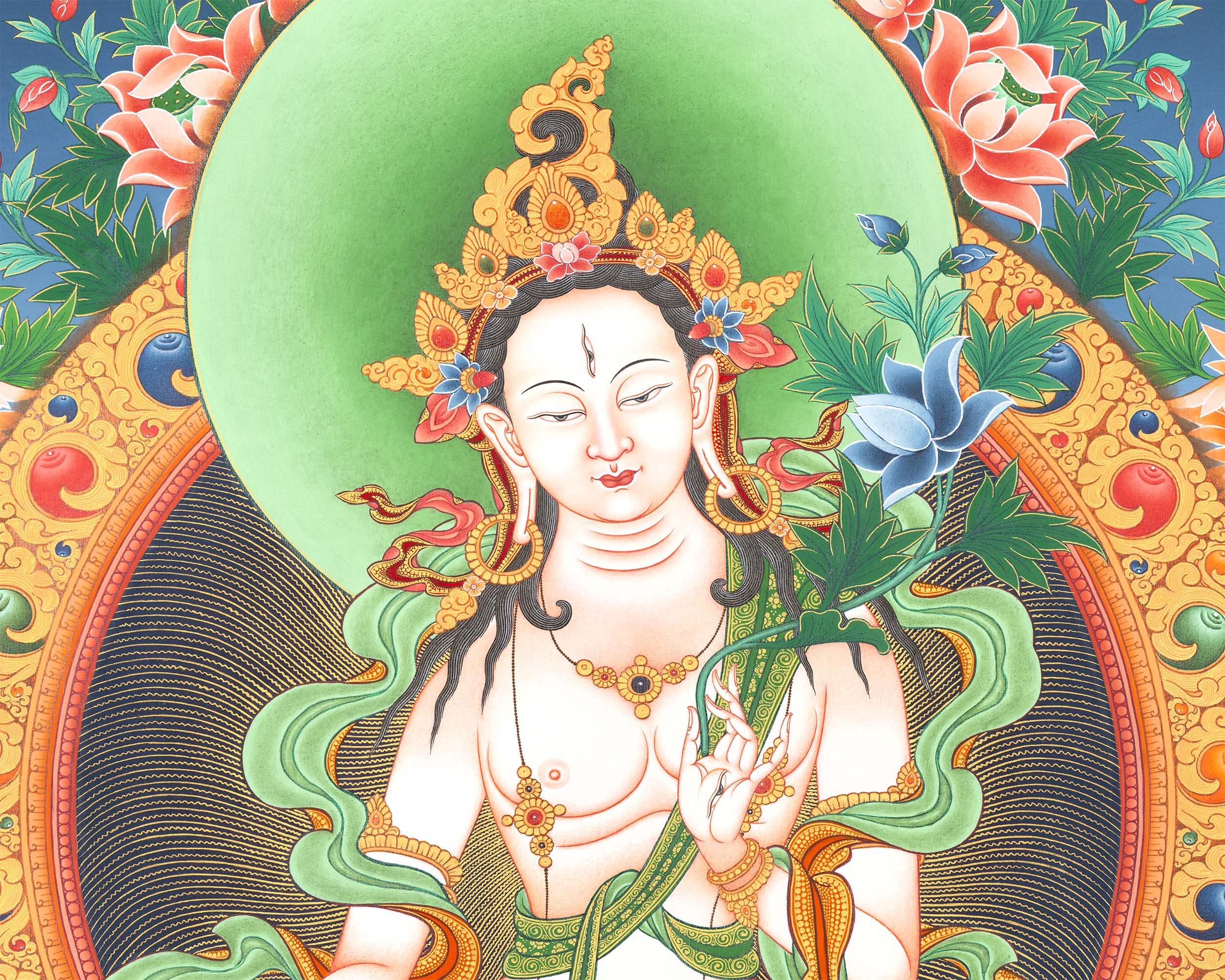 White Tara Print | Digital Paintings | Wall Decor