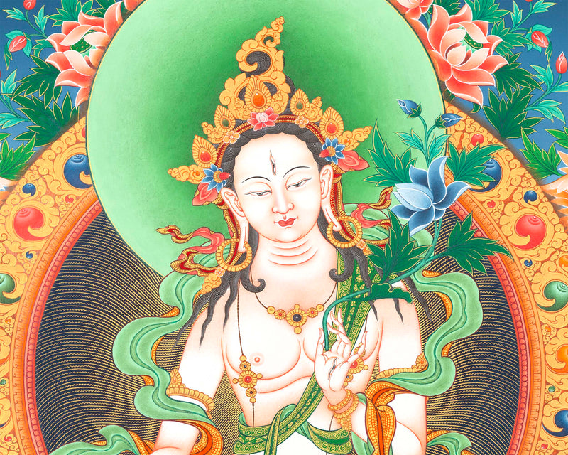White Tara Print | Digital Paintings | Wall Decor