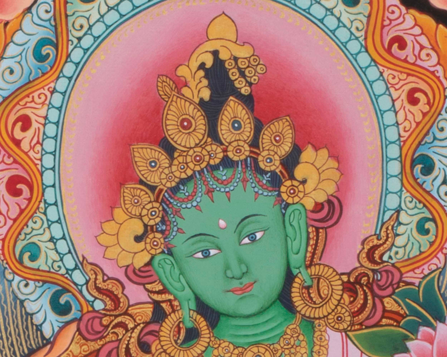 Green Tara Thangka | Rare Art