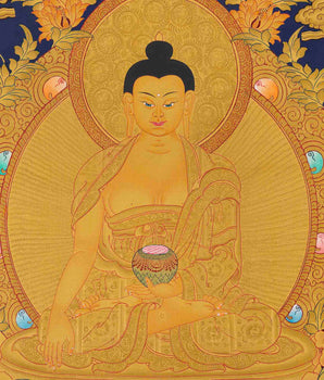 Shakyamuni Buddha Thangka Art | Traditional Painting | Wall Decors