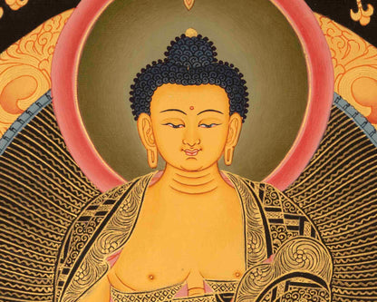 Buddha Shakyamuni Thangka | Buddha Seated in Meditation