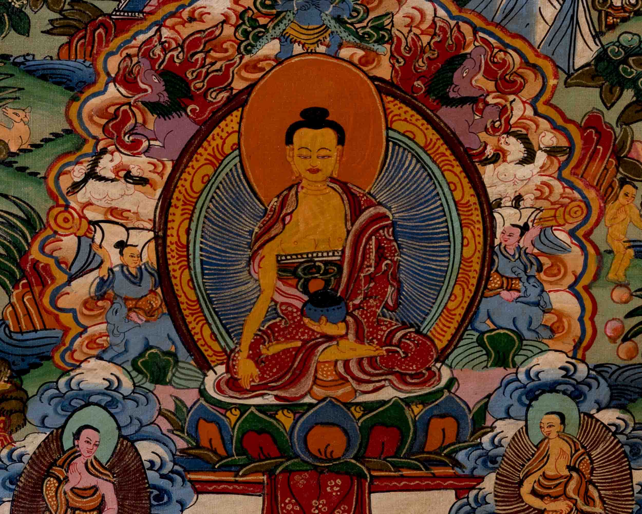 Religious Buddha Life Story | Wall Decors | Buddhist Thangka