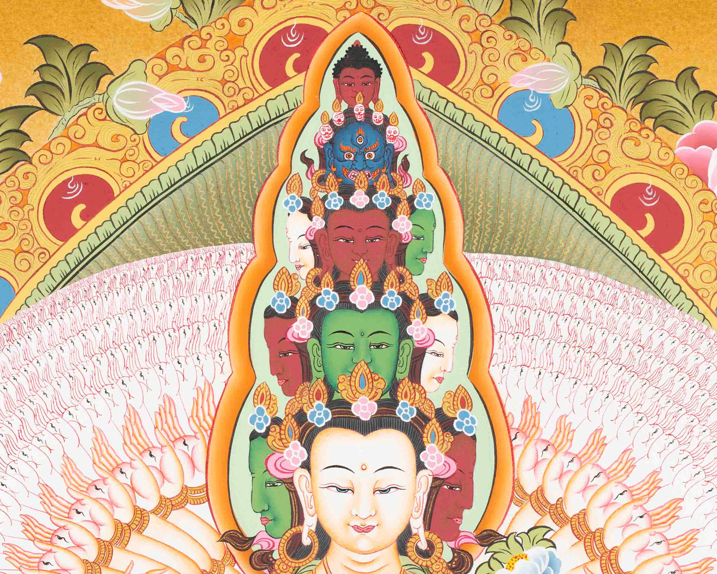 Avalokiteshvara Thangka Art | Religious Painting | Wall Decors