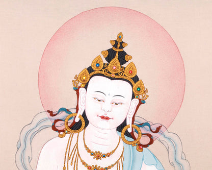 Vajrasattva Thangka | Tibetan Bodhisattva Art