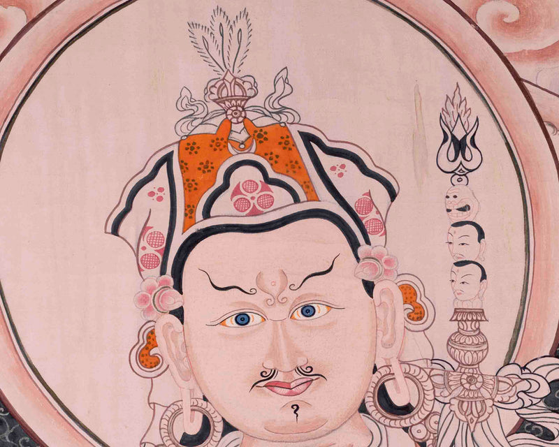 Guru Rinpoche Thangka | Traditional Tibetan Painting | Wall Decors