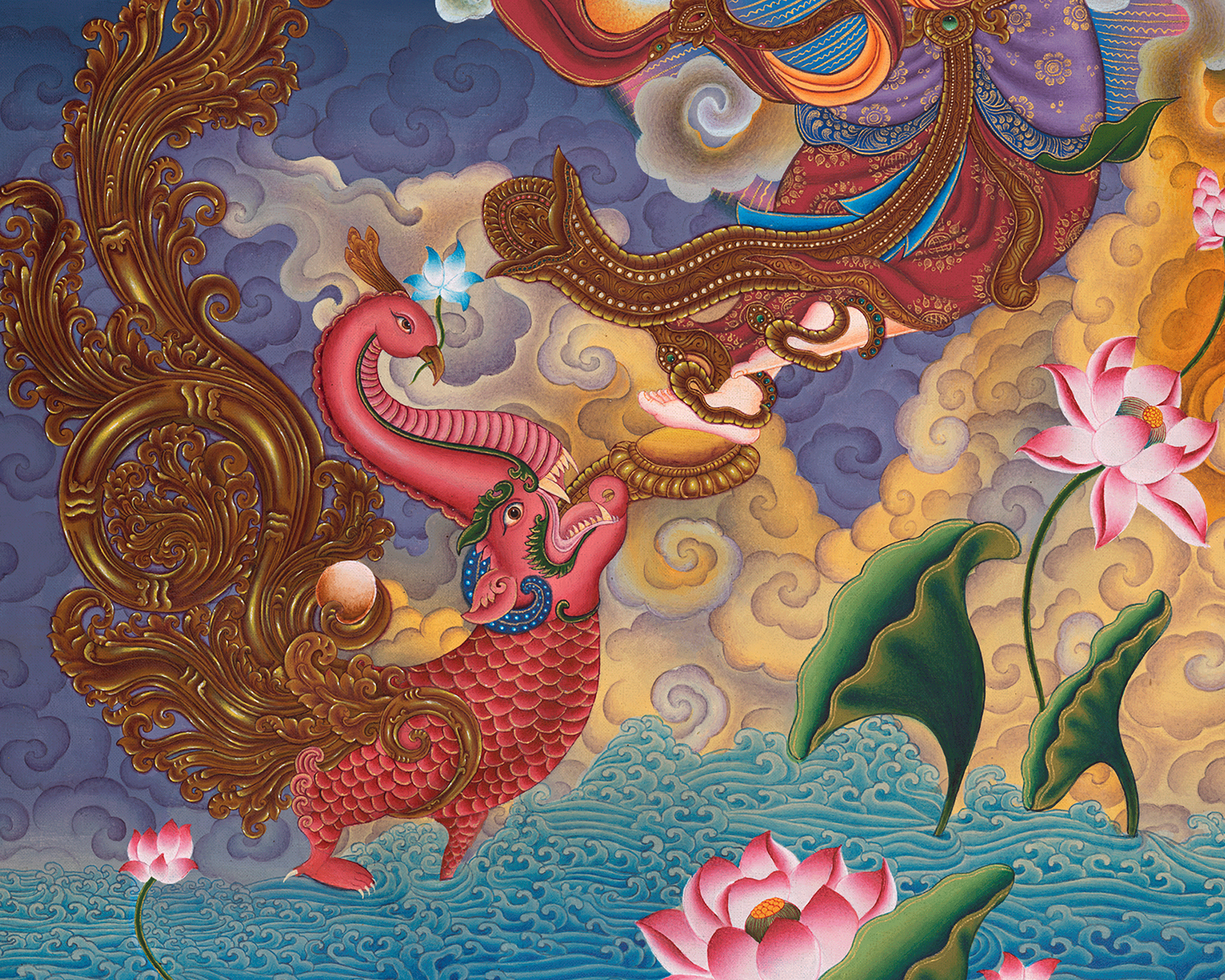 High-Quality Ganga Canvas Print |  Nepal Art