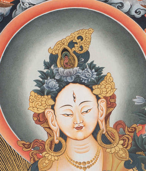 White Tara Thanka | Female Bodhisattva Thangka