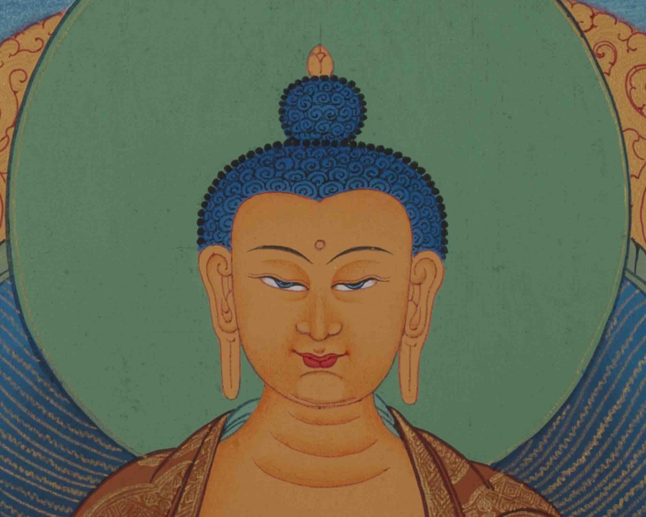 Shakyamuni Buddha Thangka | Wall hanging Decor
