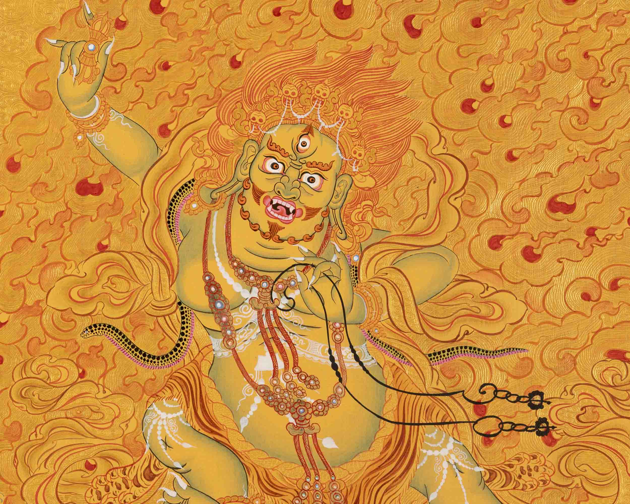 Vajrapani Thangka | Wall Hanging Canvas Art