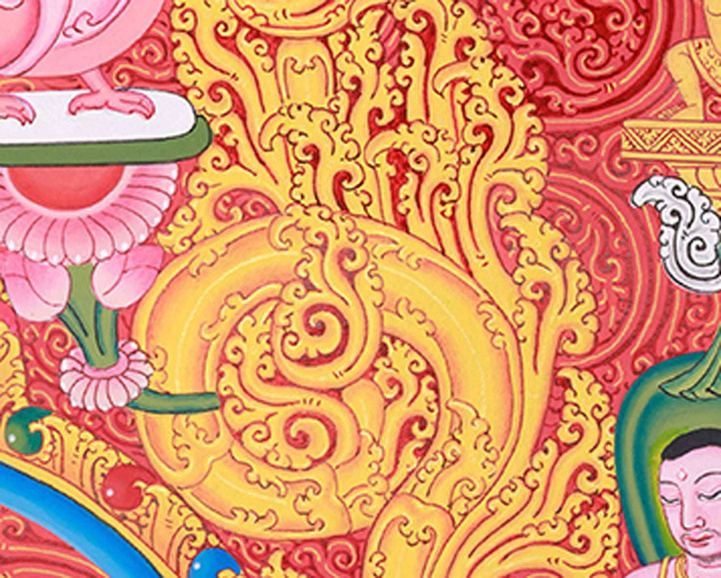 Green Tara Thangka Print | Himalayan Wall Decor | Goddess Of Compassion