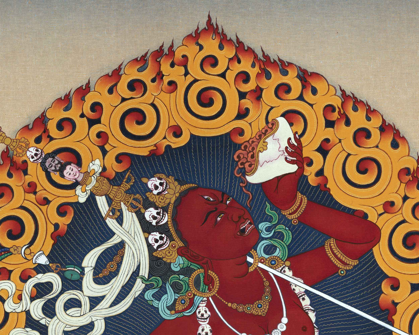 Dakini Vajrayogini Thangka Print | Dancing Dakini | Arts and Collectible