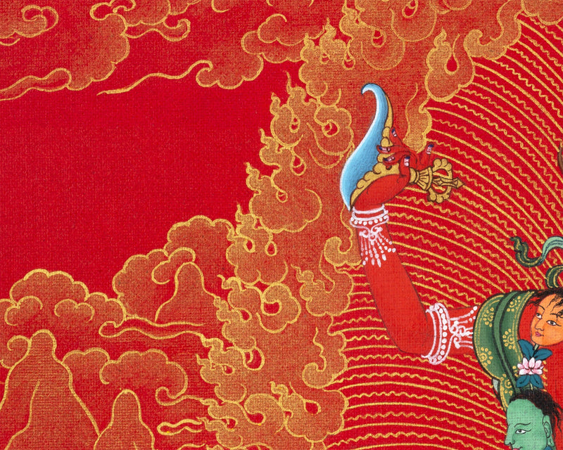 Vajravarahi, Vajrayogini Tibetan Thangka, Traditional Buddhist Painting