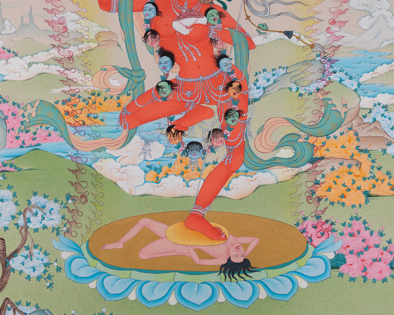 Dorje Phagmo Thangka Print | Vajravarahi Artwork | Digital Wall Decors