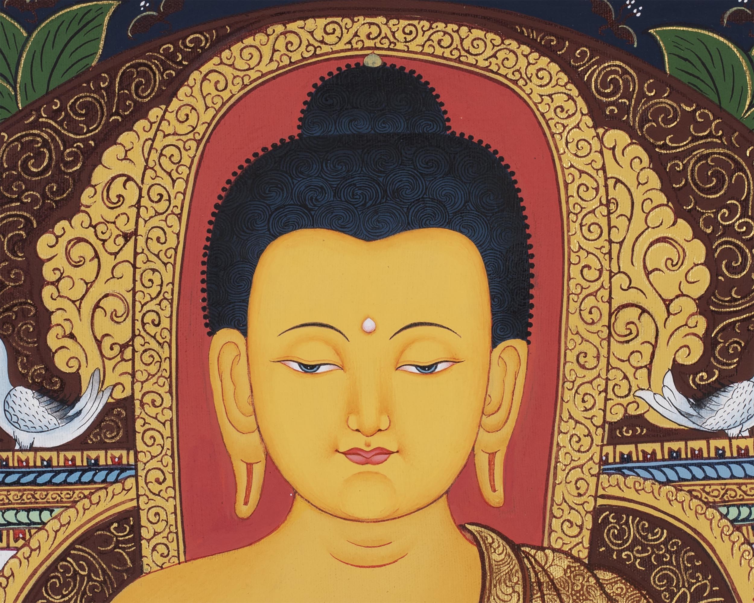 Shakyamuni Buddha Kadampa Art | Buddhist Thangka Painting