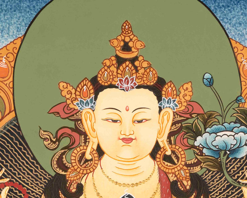 Avalokitesvara Chenresig Thangka | Bodhisattva Of Compassion | Wall Decors