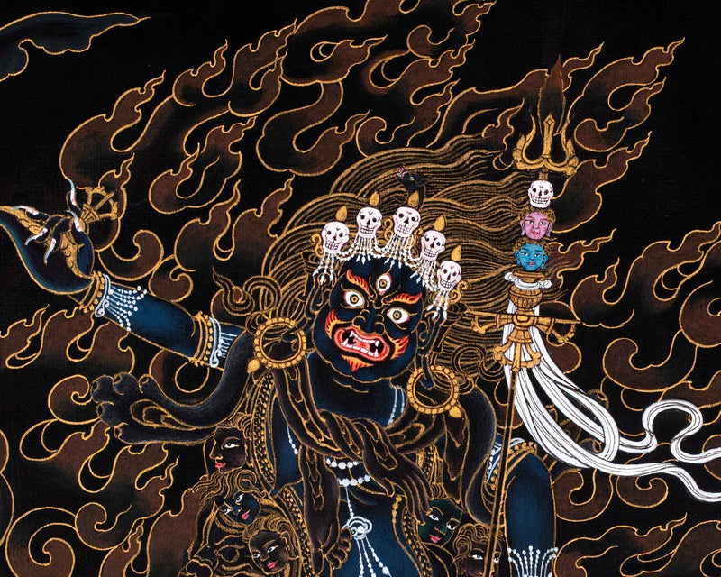 Troma Nagmo Practice Thangka | Traditional Tibetan 24K Gold Painting