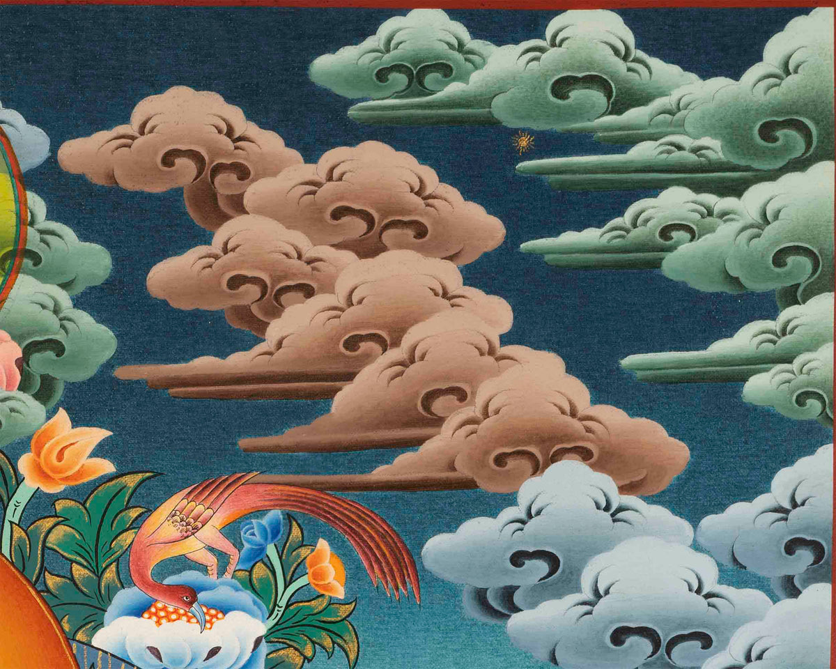 White Tara Mantra Thangka | Tibetan Buddhist Home Decoration Painting