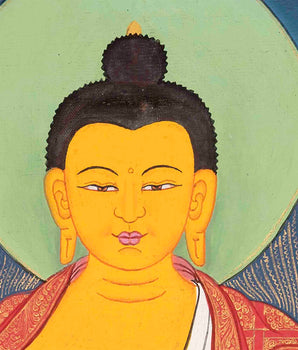 Shakyamuni Buddha Thangka | Buddhist Traditional Paint | Wall Decors