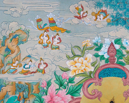 White Tara Thangka, High Quality Tara Thangka Print