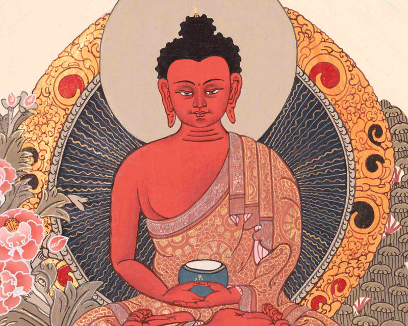 Amitabha Buddha Thangka | Religious Buddhist Painting | Wall Decors