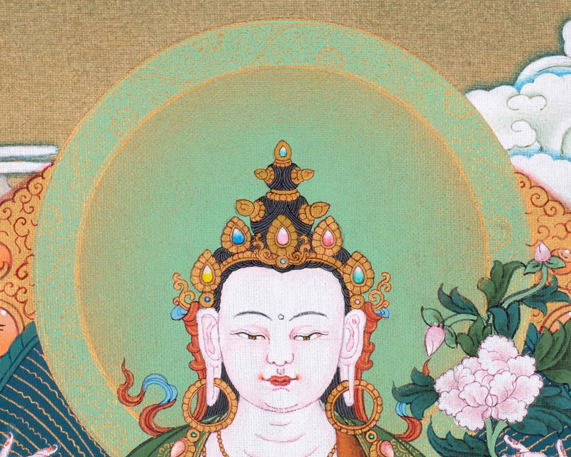 Chenrezig Thangka | Lord Of Compassion | Buddhist Deity