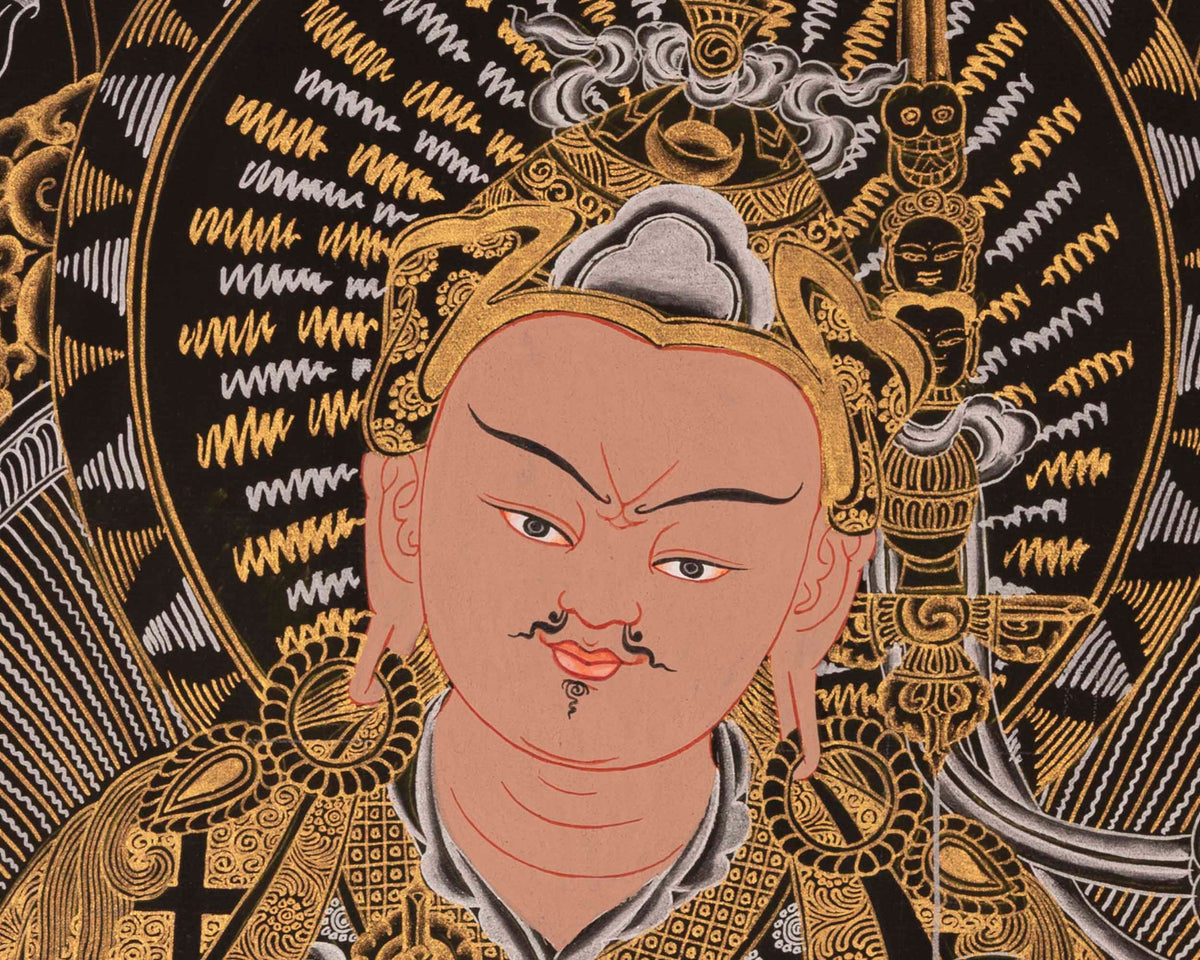 Guru Rinpoche Thangka | Traditional Tibetan Art | Wall Decors