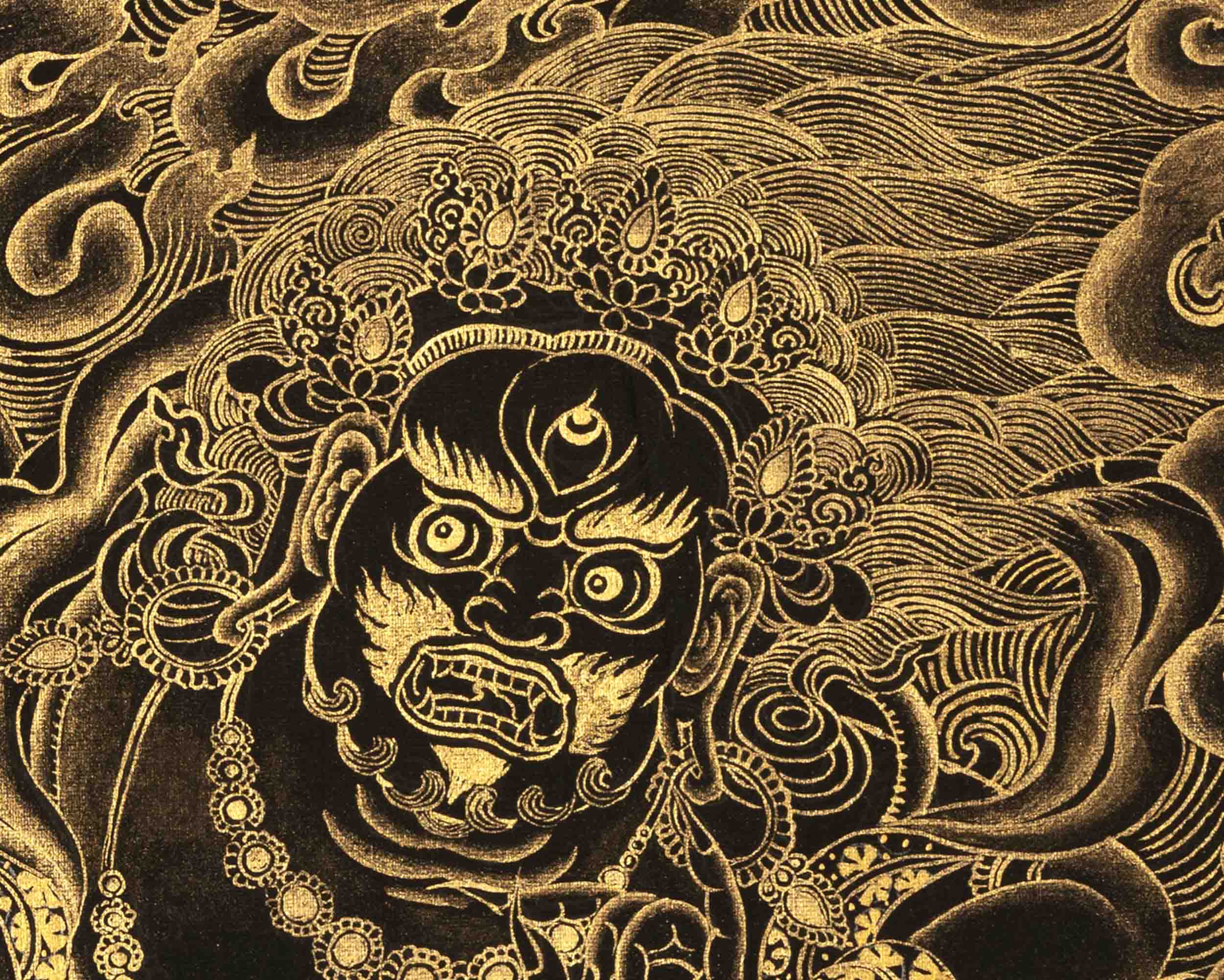 Vajrapani Thangka | Religious Buddhist Artwork