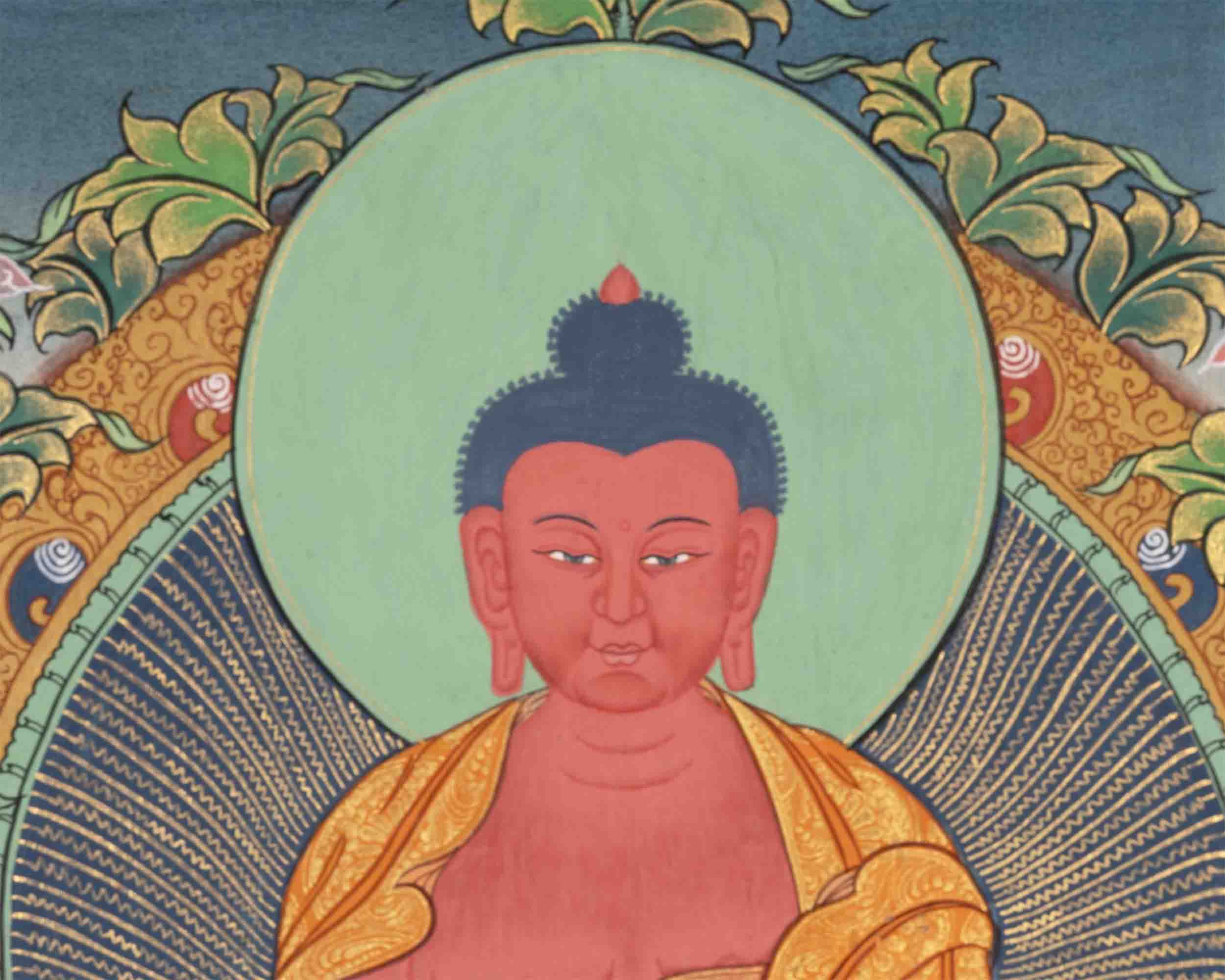 Amitabha Buddha Thangka | Buddhist Traditional Paint | Wall Decors