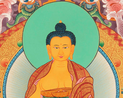 Himalayan Buddha Shakyamuni | Originally Hand-Painted Thangka