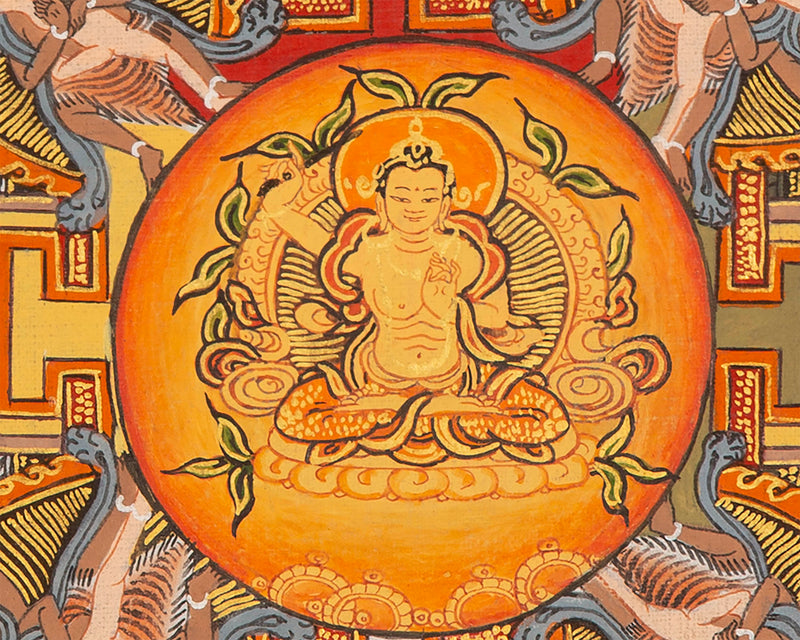 Manjushri Mandala Thangka | Hand-painted Mandala