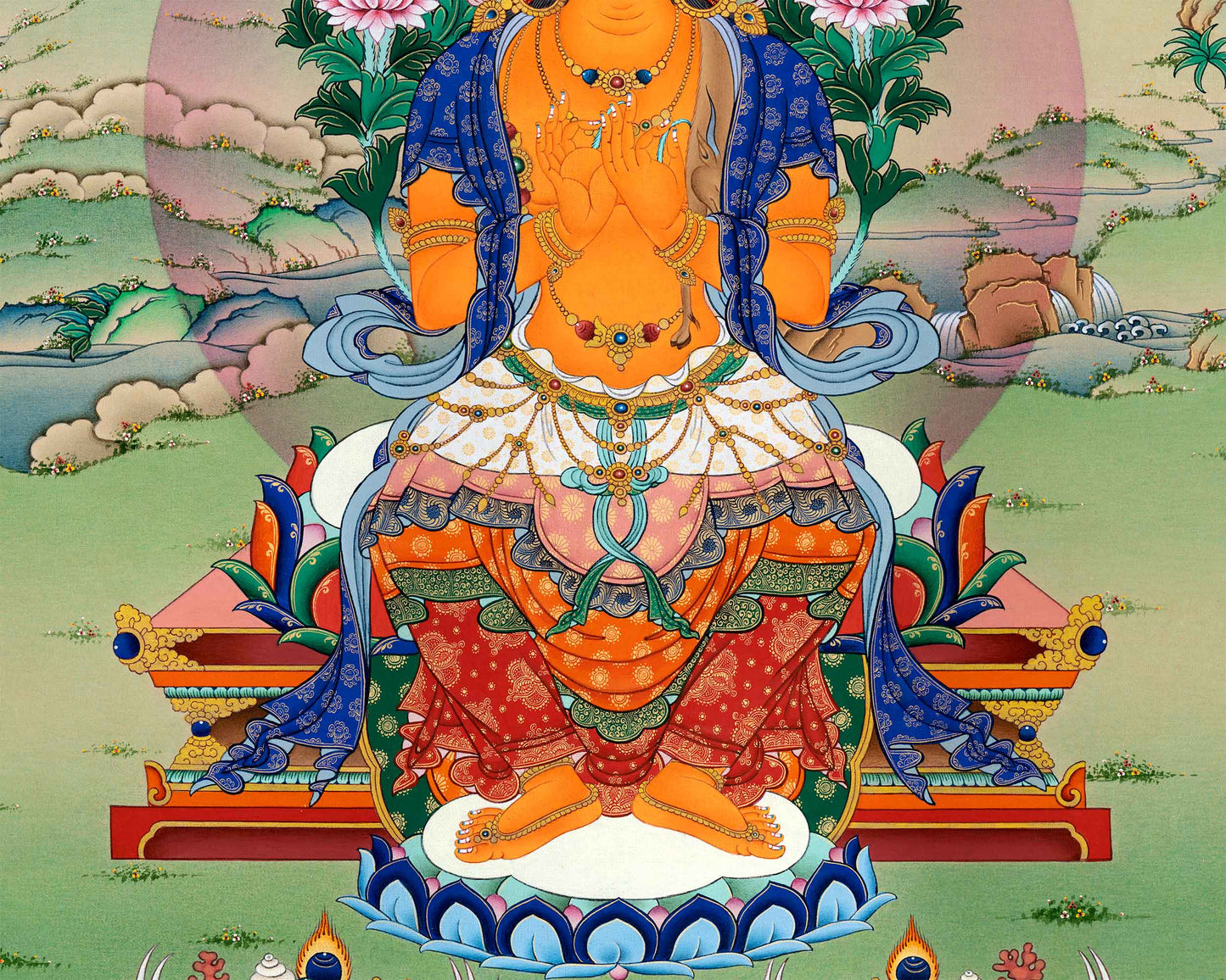 Maitreya Buddha's Presence in Canvas Print | High-Quality Canvas Print |  Embodiment of Future Enlightenment