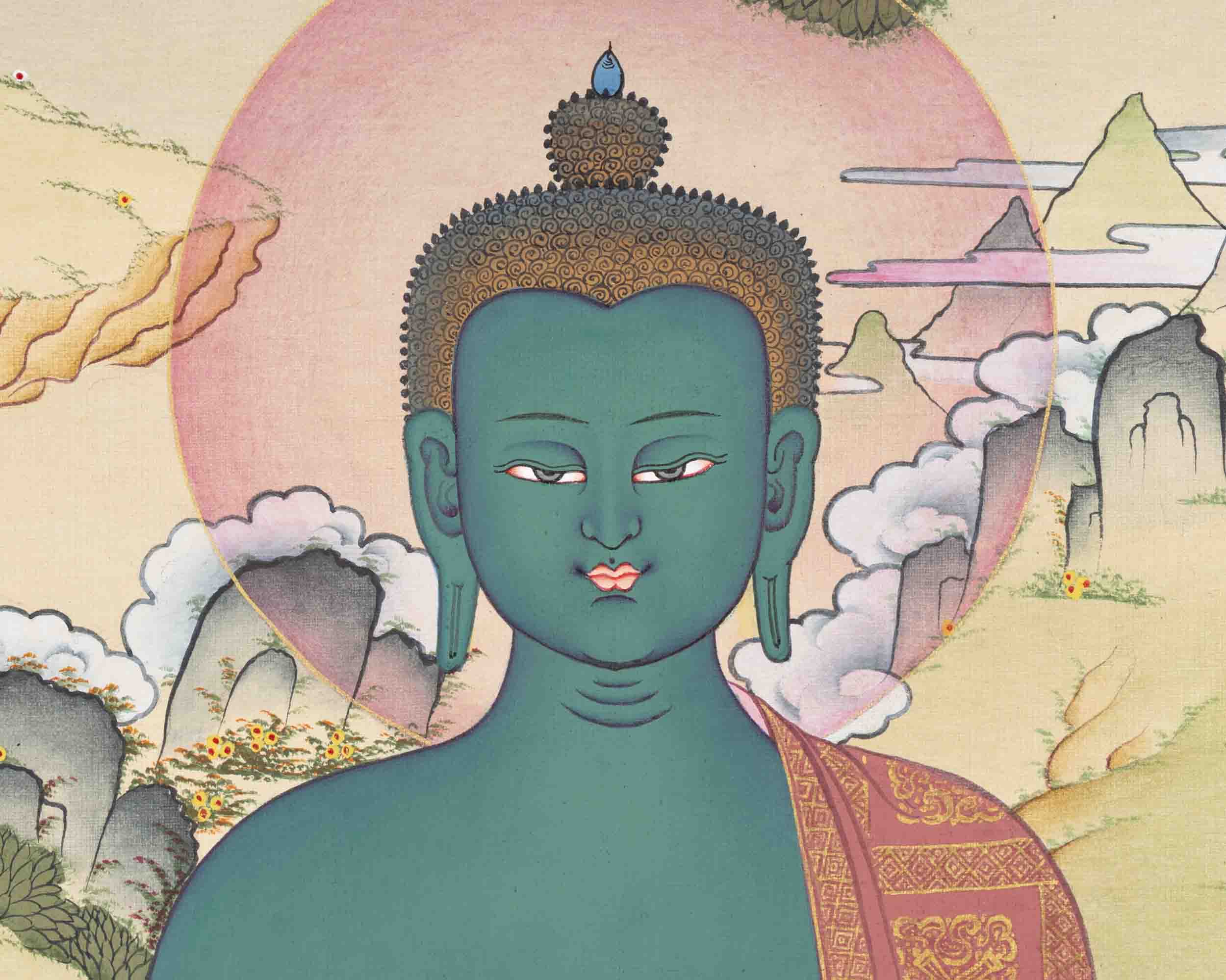 Thangka Of Medicine Buddha | Healing Buddha | Traditional Art
