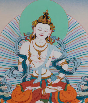 Vajrasattva Thangka, Dorje Sempa, Purifying Your Negative Karma