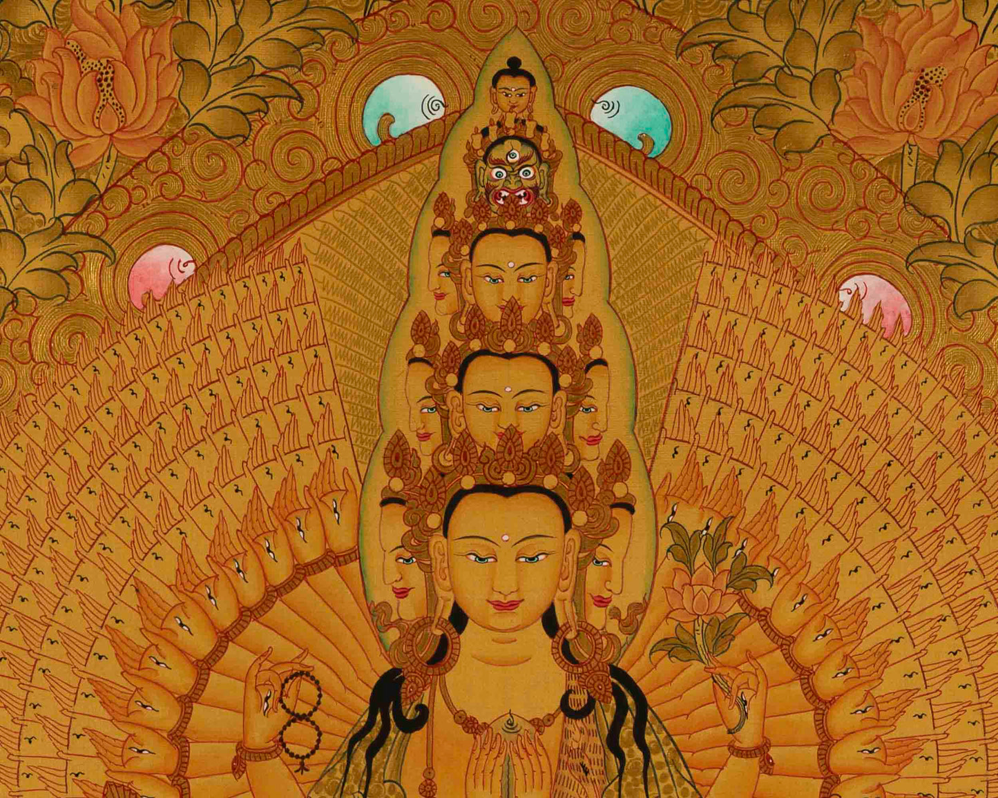 1000 Armed Avalokiteshvara Thangka | Wall Hanging Decoration
