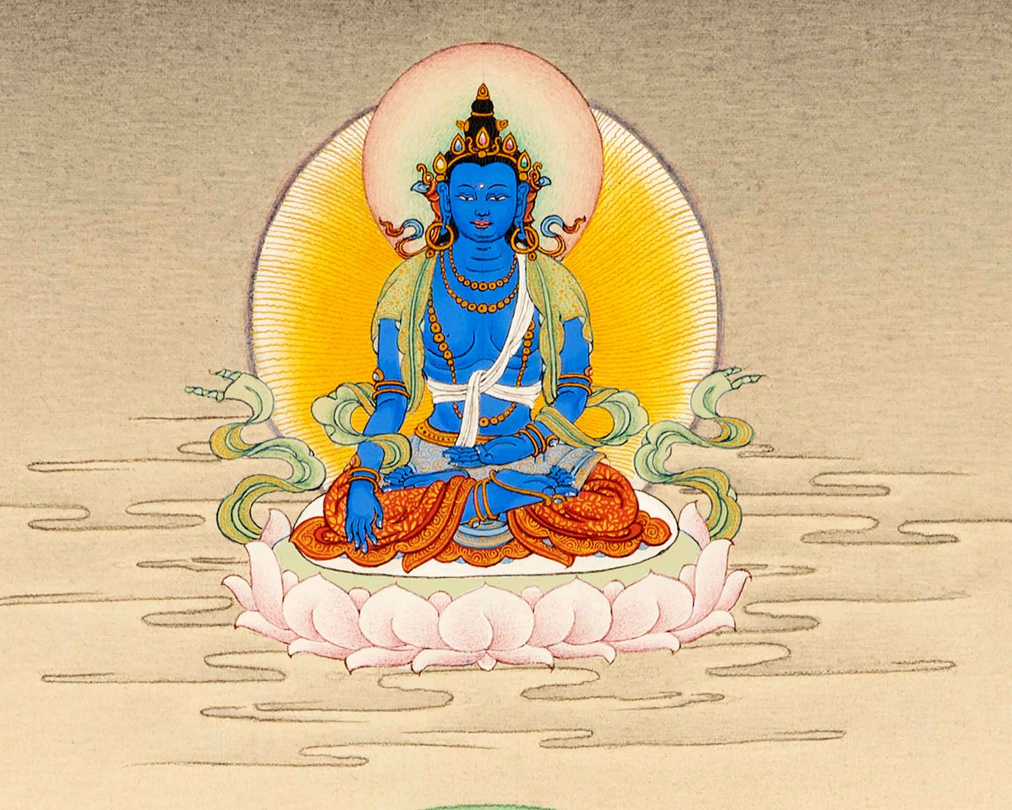 Buddha Akshobhya Thangka Print